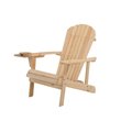 W Unlimited Earth Collection Adirondack Chair with Phone & Cup Holder, Natural SW2101NC